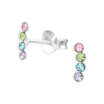 Brincos Mini Cristal - Miss Prata